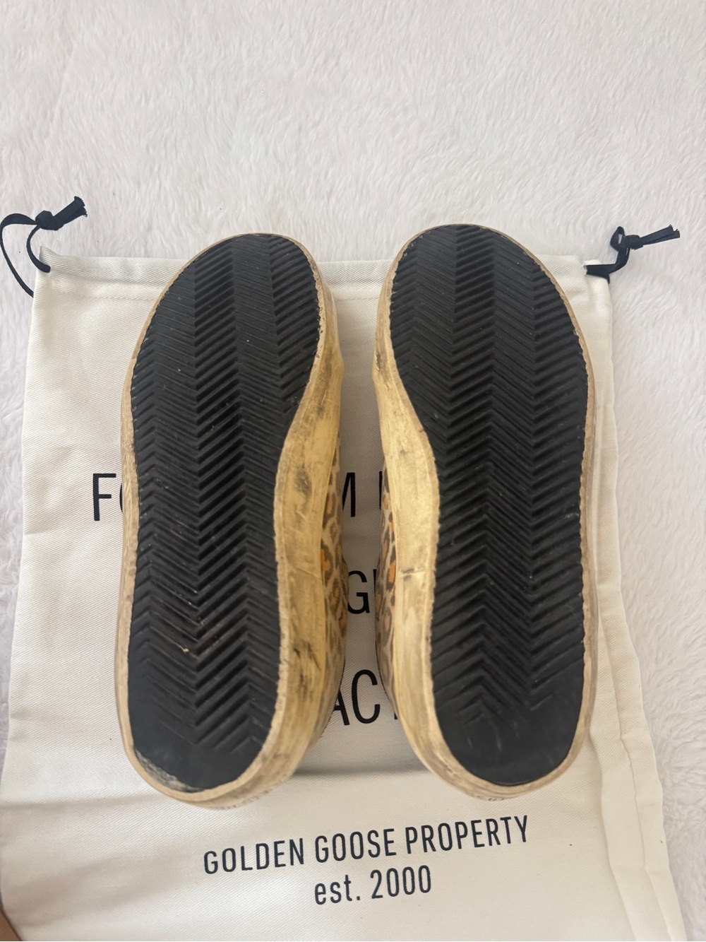 Golden Goose GGDB super star sneakers in leopard / women size 7 - Picture 10 of 10